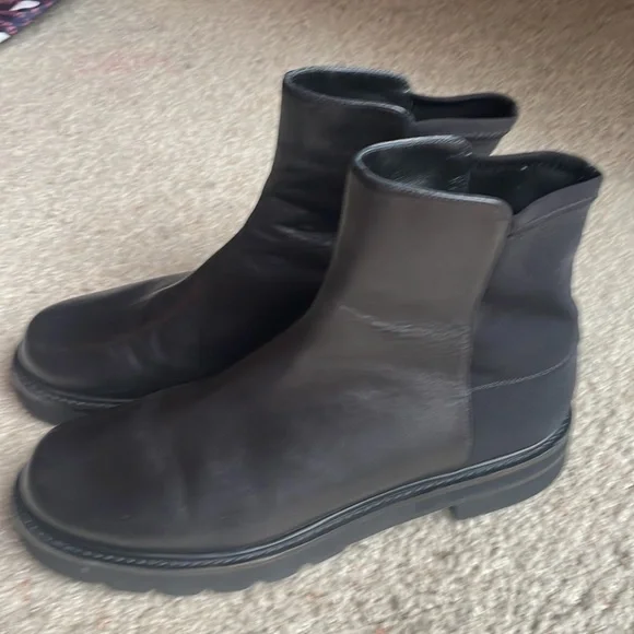 Stuart Weitzman 5050 Leather Lift Bootie Boot Size 10 Narrow AA - Picture 7 of 11